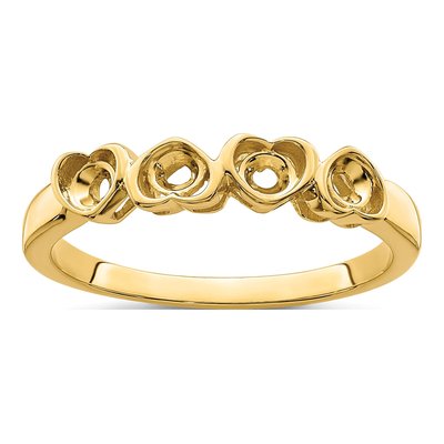 14K Yellow Gold 4-Stone Mother's Ring – view 8