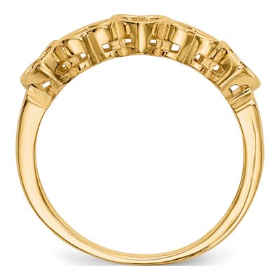 14K Yellow Gold Family Ring Mounting – view 8