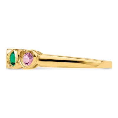 14K Yellow Gold Custom Family Ring – view 4