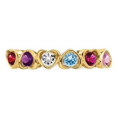 14K Yellow Gold Family Ring Mounting – view 5