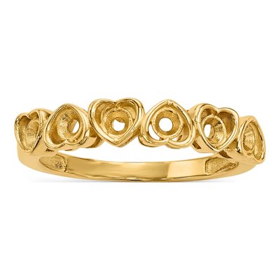 14K Yellow Gold Family Ring Mounting – view 6