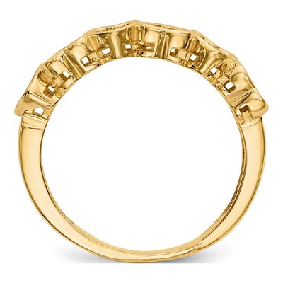 14K Yellow Gold Family Ring Mounting – view 8