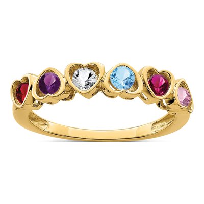 14K Yellow Gold Family Ring Mounting