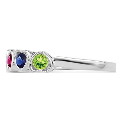 14K White Gold Family Ring Mounting – view 5