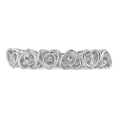 14K White Gold Family Ring Mounting – view 7