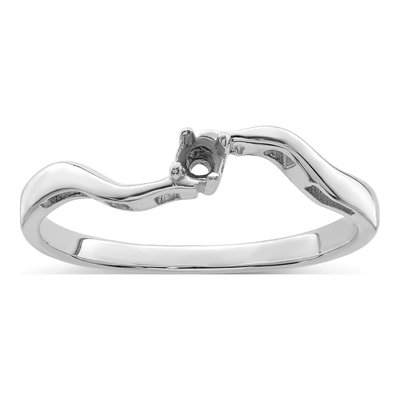 Sterling Silver or 14K White Gold 1-Stone Mother's Ring – view 8