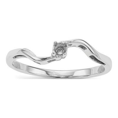 14K White Gold Family Ring Mounting – view 6