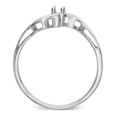 14K White Gold Family Ring Mounting – view 8
