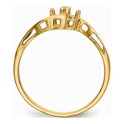 14K Yellow Gold Family Ring Mounting – view 2