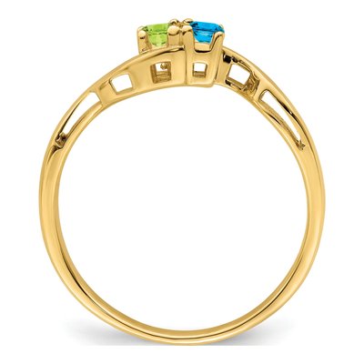 14K Yellow Gold Family Mother's Ring – view 3