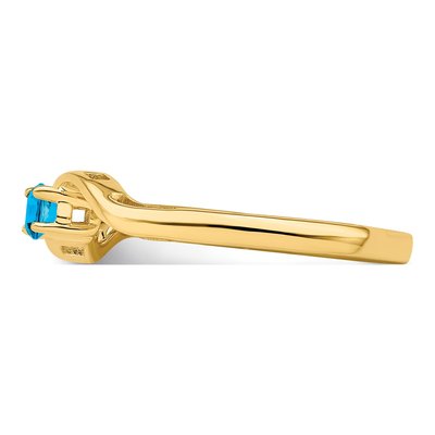 14K Yellow Gold Family Mother's Ring – view 4