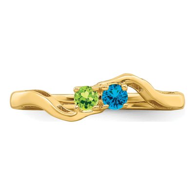14K Yellow Gold Family Mother's Ring – view 5