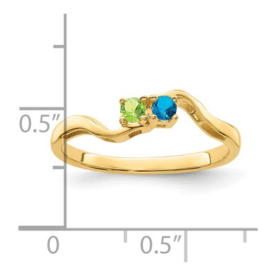 14K Yellow Gold Family Mother's Ring – view 7