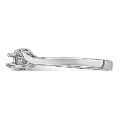 14K White Gold Family Ring Mounting – view 3