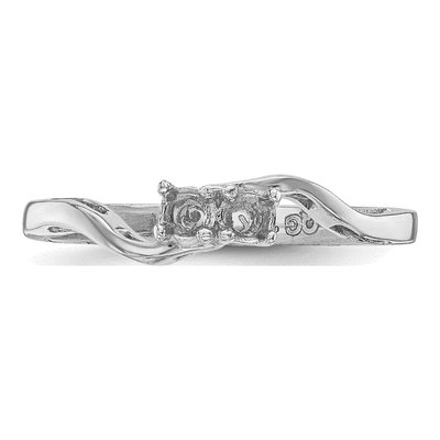 14K White Gold Family Ring Mounting – view 4