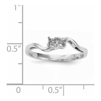 14K White Gold Family Ring Mounting – view 5
