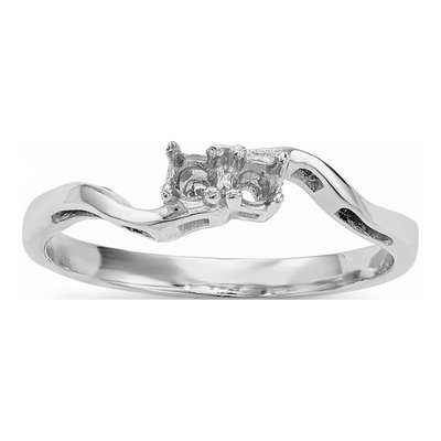 14K White Gold Family Ring Mounting