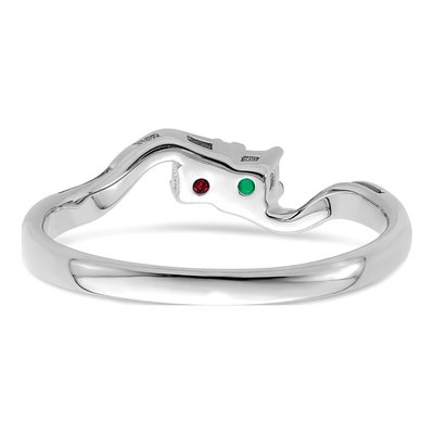 14K White Gold 2-Stone Mother's Ring – view 7