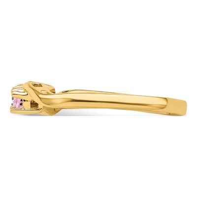 14K Yellow Gold 3-Stone Mother's Ring – view 4