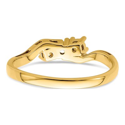 14K Yellow Gold 3-Stone Mother's Ring – view 7