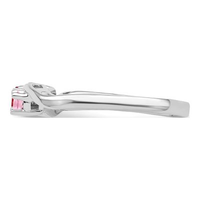 Personalized Sterling Silver 3-Stone Mother's Ring – view 4