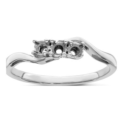 Personalized Sterling Silver 3-Stone Mother's Ring – view 7