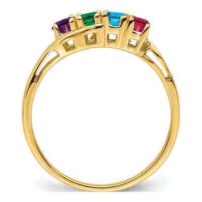 14K Yellow Gold Family Ring Mounting – view 3