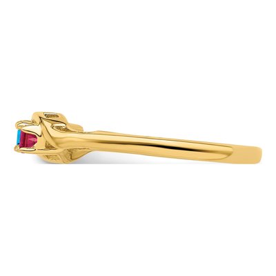 14K Yellow Gold Family Ring Mounting – view 5