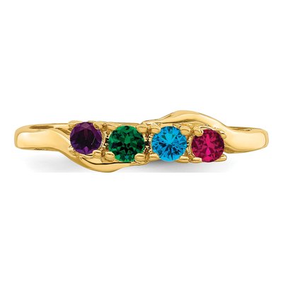 14K Yellow Gold Family Ring Mounting – view 6