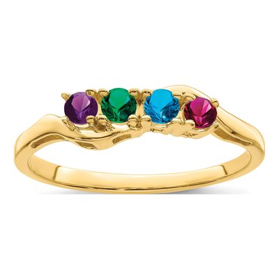 14K Yellow Gold Family Ring – view 2