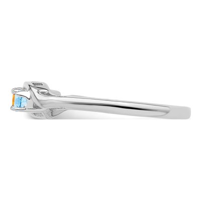 14K White Gold Family Ring Mounting – view 4