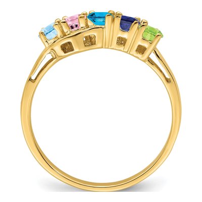 14K Yellow Gold Family Ring Mounting – view 3