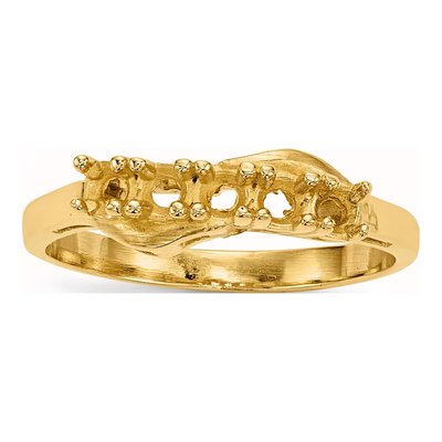 14K Yellow Gold Family Ring Mounting – view 6