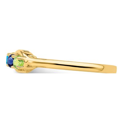14K Yellow Gold 5-Stone Mother's Ring – view 3