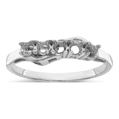 14K White Gold 5-Stone Mother's Ring – view 7