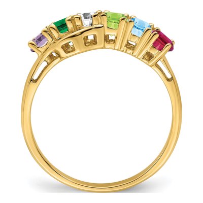 14K Yellow Gold Family Ring Mounting – view 3