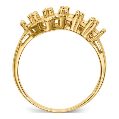 14K Yellow Gold Family Ring Mounting – view 8