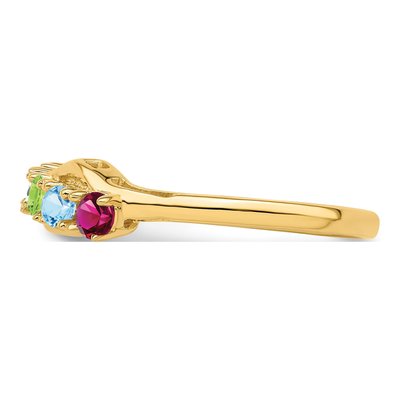 14K Yellow Gold Custom Family Ring – view 4