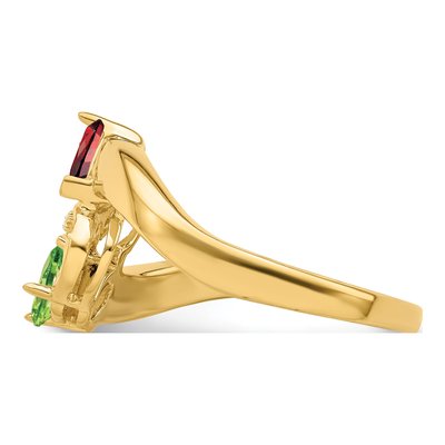 14K Yellow Gold Family Ring Mounting – view 4