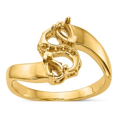 14K Yellow Gold Family Ring Mounting – view 6