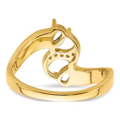 14K Yellow Gold Family Ring Mounting – view 7