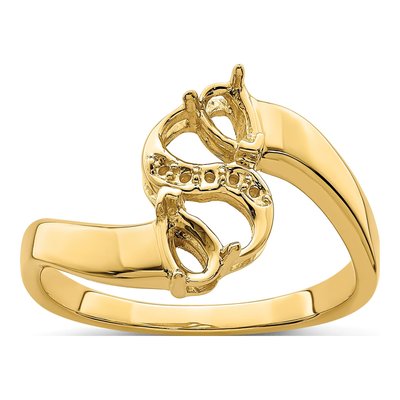 14K Yellow Gold 1/20 ct tw Diamond Family Ring – view 8