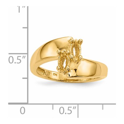 14K Yellow Gold Family Ring Mounting – view 7