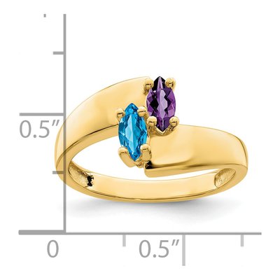14K Yellow Gold Family Ring Mounting – view 8