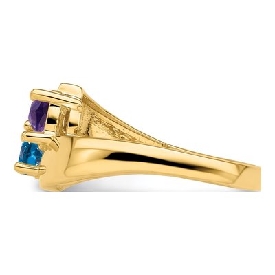14K Yellow Gold Personalized Family Ring – view 4