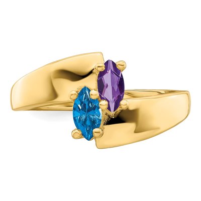 14K Yellow Gold Personalized Family Ring – view 5