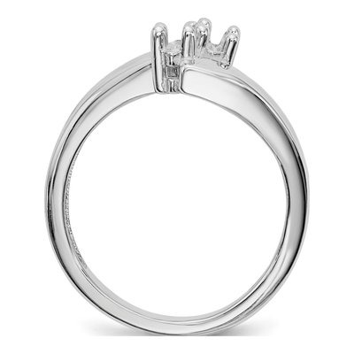 14K White Gold Family Ring Mounting – view 7