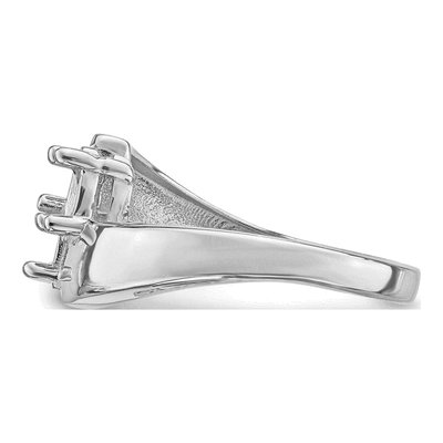 14K White Gold Family Ring Mounting – view 8