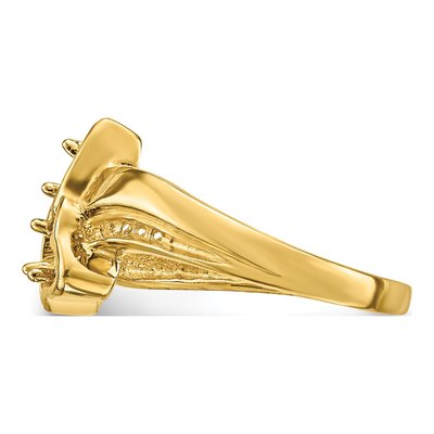 14K Yellow Gold Family Ring Mounting – view 4