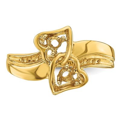 14K Yellow Gold Family Ring Mounting – view 5